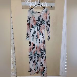 Floral Print Belted Dress